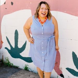 Rachel Roy  for Dia & Co Blue Dress